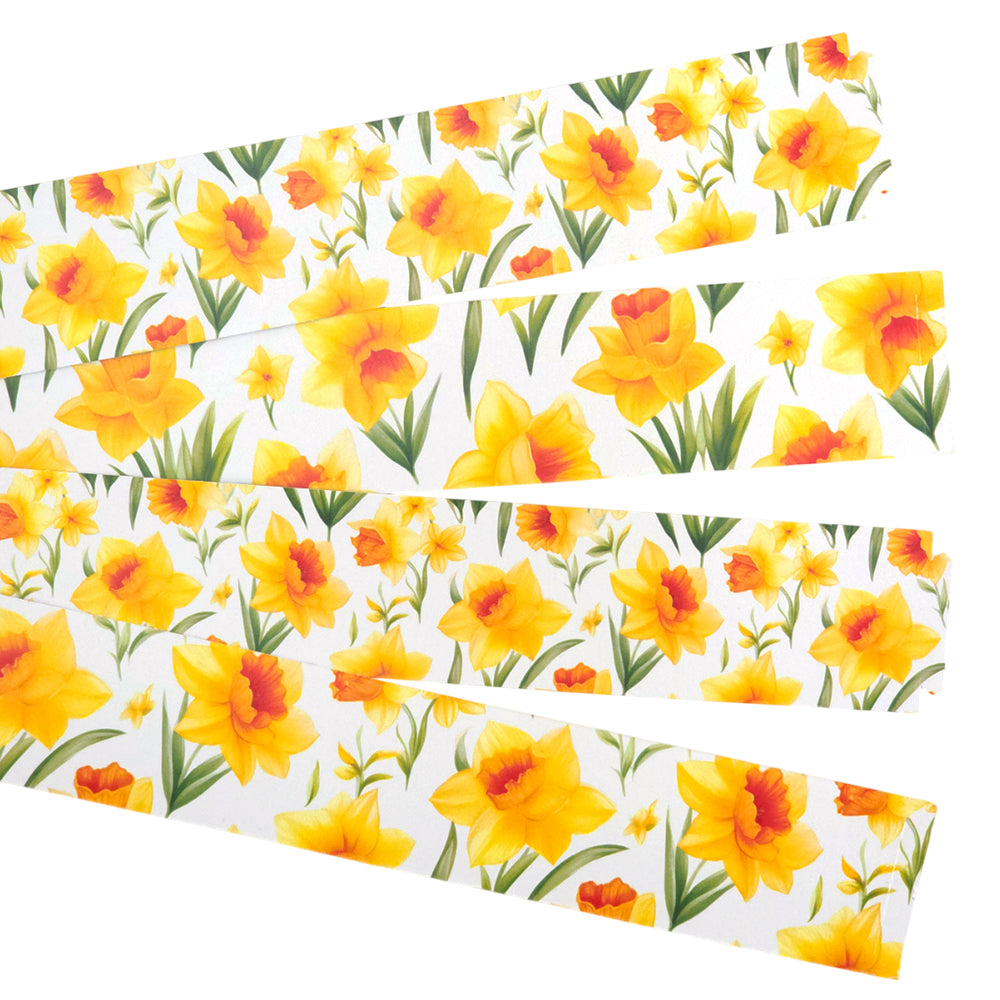 30 Reusable Mother's Day & Easter 2.5m Paper Chains | Daffodils | No Glue Needed