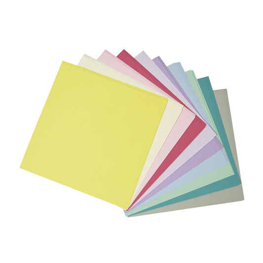 100 Sheets 15cm Square Origami Paper | Pastel Colours | Adults Paper Crafts