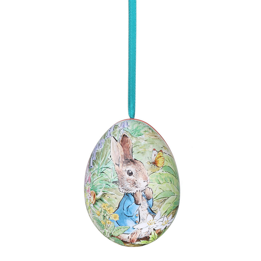 Peter Rabbit Two-Part Hanging Tinware Egg | Fillable Easter Gift
