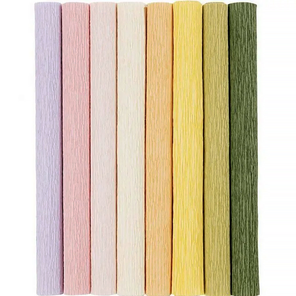 8 Rolls 25cm x 60cm Crepe | Paper Flower Making