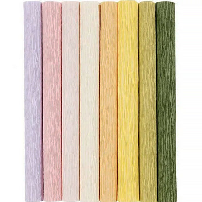 8 Rolls 25cm x 60cm Crepe | Paper Flower Making