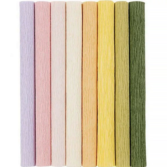 8 Rolls 25cm x 60cm Crepe | Paper Flower Making