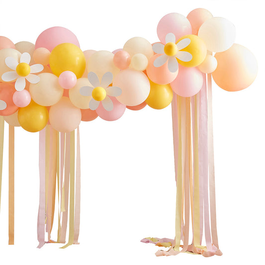 Pastel Daisy | Easter Balloon Arch | Complete DIY Kit | 70 Balloons & Accessories