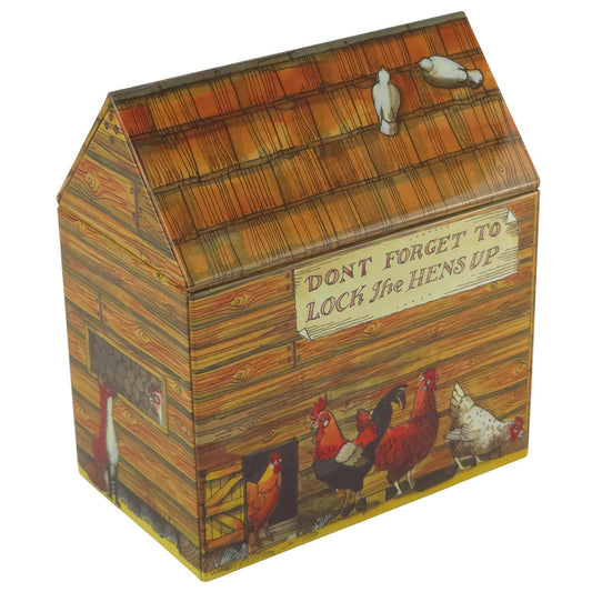The Hen House | Chicken Theme Storage Tin | Emma Bridgewater | Large 13.5cm Tall