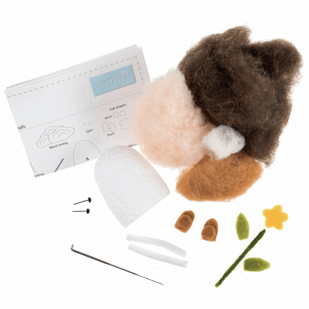 Cute Springtime Hedgehog | Needle Felting Craft Kit