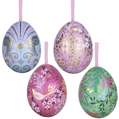 Sara Miller | Two Part Hanging Easter Egg | Fillable Tin | 7cm