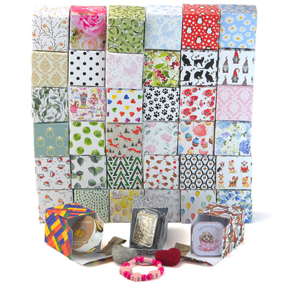 Cute Easter Chick and Bunny | Little Gift Box | 5cm Cube | 6 Boxes