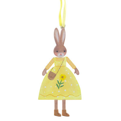 Boy & Girl Easter Rabbits | Wooden Easter Tree Decoration | Gisela Graham