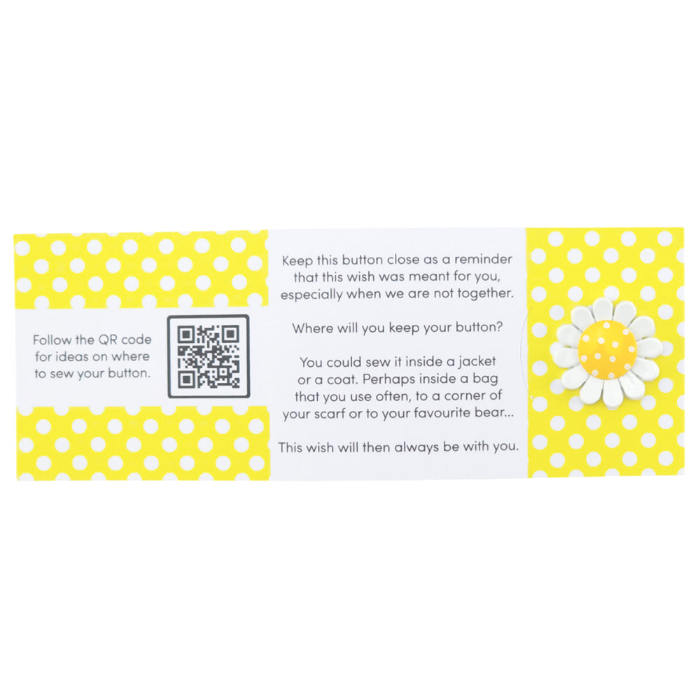 Live Laugh Love, Enjoy The Sunshine | Button Wishes Sew On Token | Little Gift