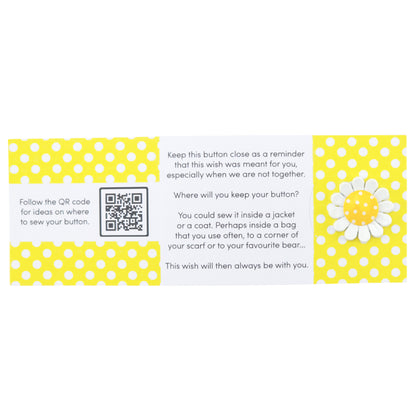 Live Laugh Love, Enjoy The Sunshine | Button Wishes Sew On Token | Little Gift
