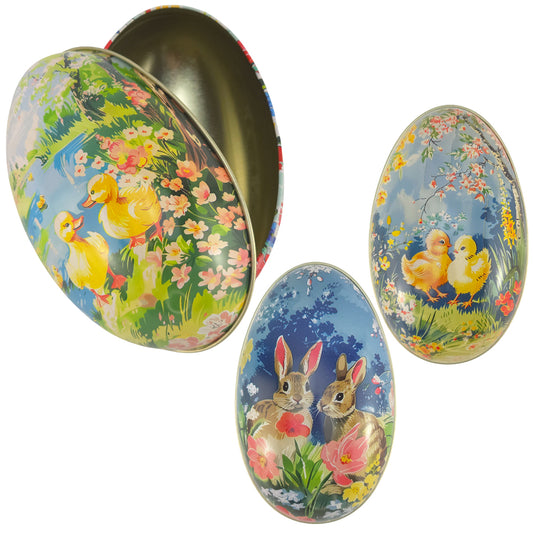 Vintage Style | Two-Part Fillable Tinware Easter Egg | Lovely Gift