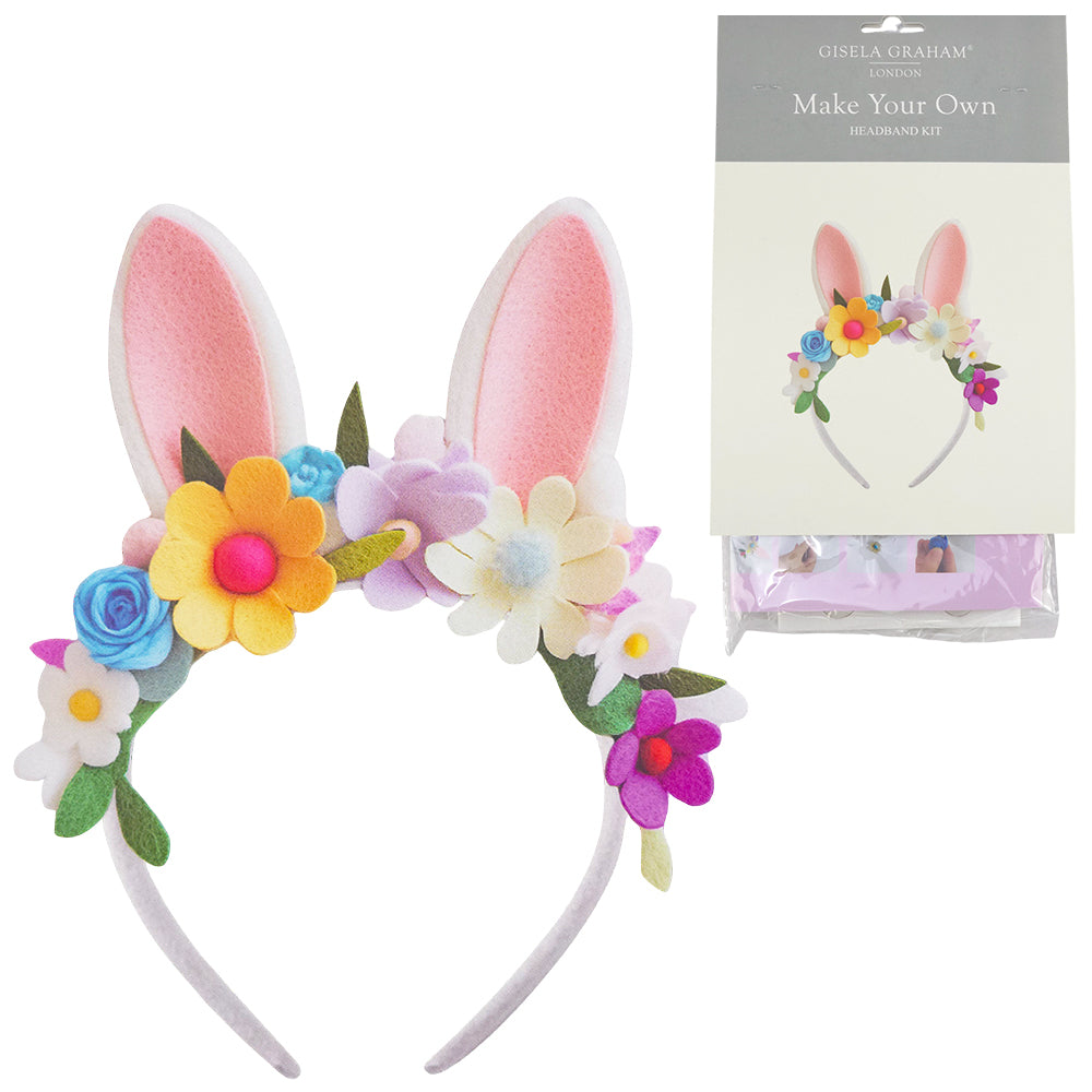 Easter Floral Headband Craft  Kit | Make Your Own Bunny Ears for Kids | Gisela Graham