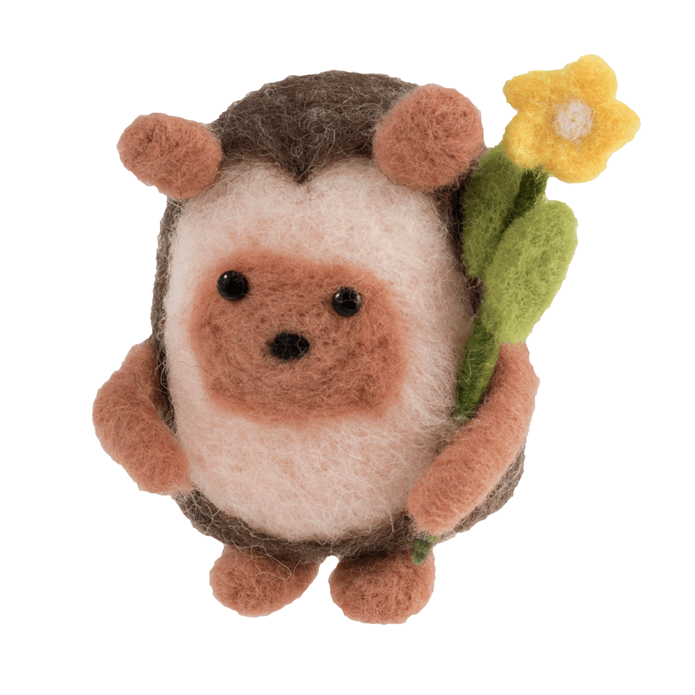 Cute Springtime Hedgehog | Needle Felting Craft Kit