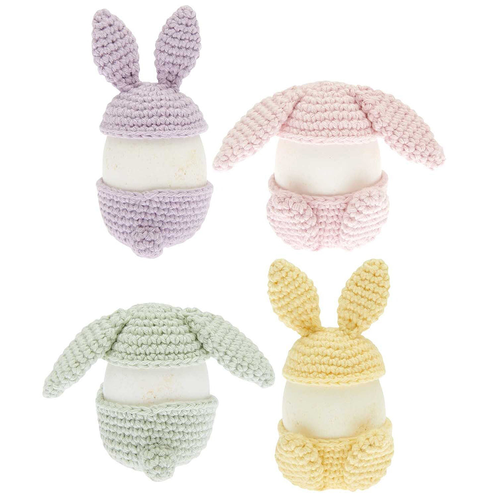 Pastel Easter Egg Holders | Adults Crochet Craft Kit | Makes 4