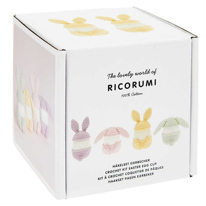 Pastel Easter Egg Holders | Adults Crochet Craft Kit | Makes 4