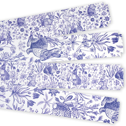30 Reusable 2.5m Paper Chains | Easter Toile de Jouy | No Glue Needed