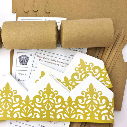 Natural Recycled Kraft | Basic Make & Fill Your Own Crackers | Cracker Craft Kit