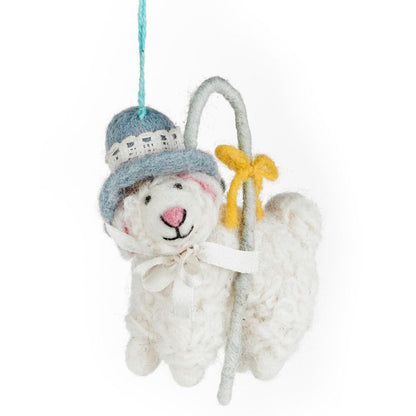 Bo Peep's Sheep | Hanging Easter Tree Decoration | Handmade Fairtrade