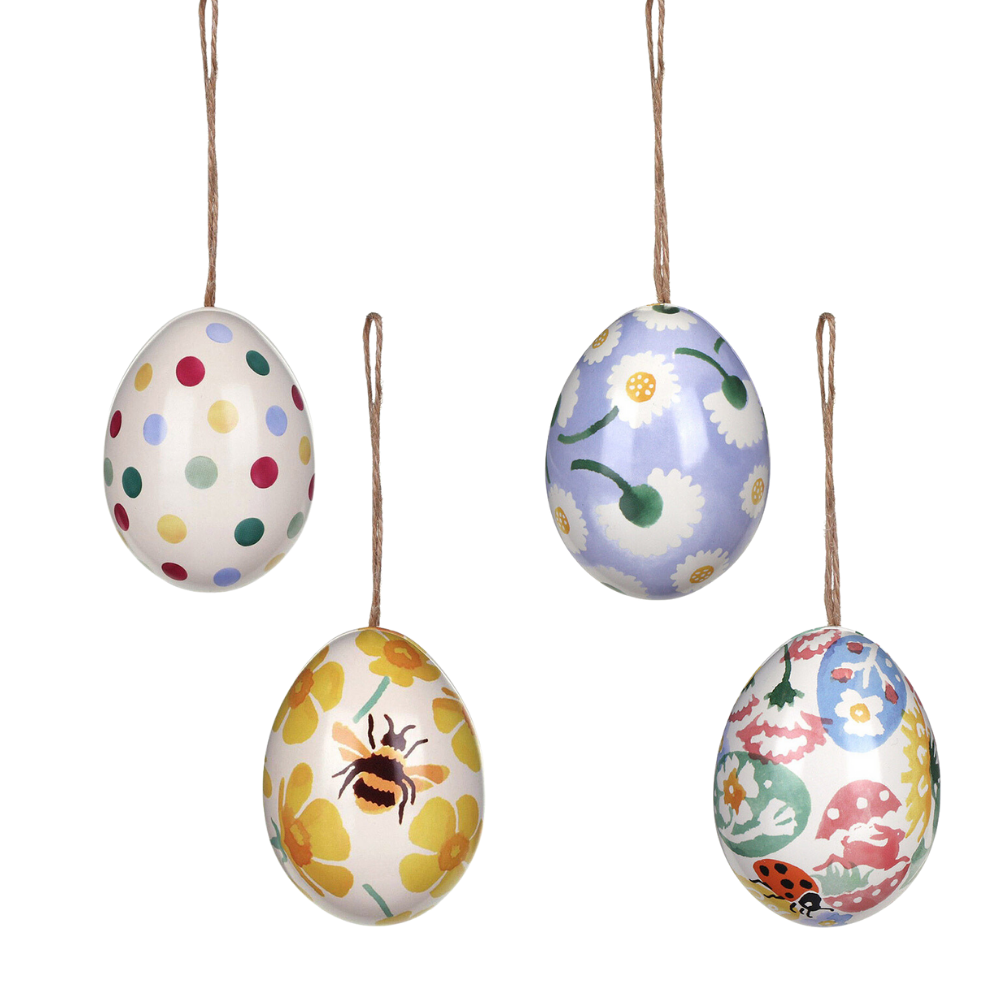 Emma Bridgewater Two-Part Hanging Tinware Egg | Fillable Easter Egg