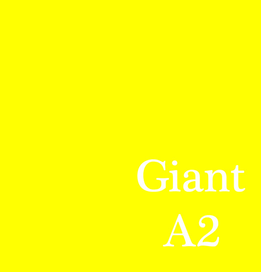 SINGLE 50cm x 70cm Yellow Giant 3mm Thick Craft Foam Sheet | Oversize A2